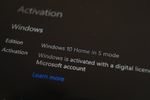 Windows 10 Home in S mode